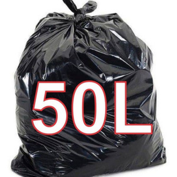 saco de lixo preto 50 litros