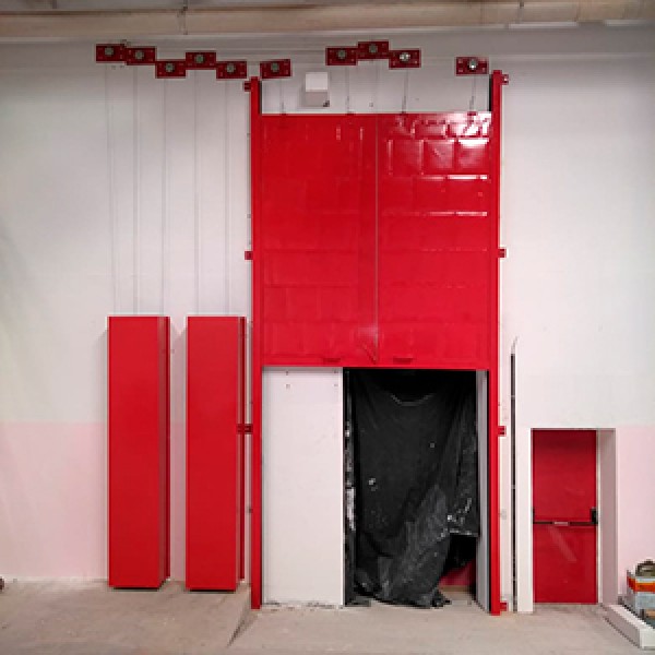 porta corta fogo guilhotina