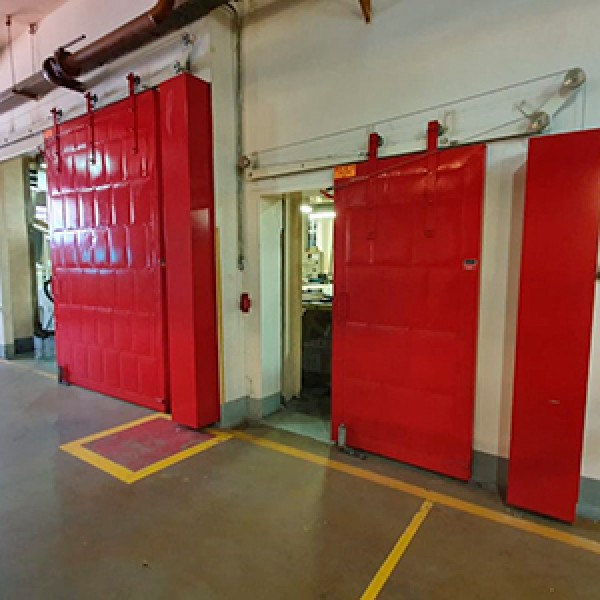 porta corta fogo industrial