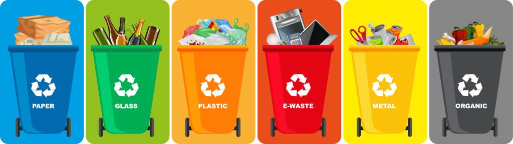 lixeira de reciclagem de residuos