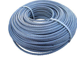 cabo de aço flexível e galvanizado