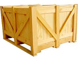caixa de madeira exportação