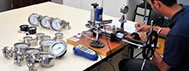laboratório de calibração de instrumentos