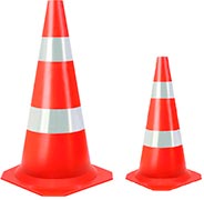 cone para sinalização de trânsito