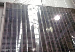 cortina antichama de pvc