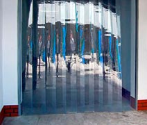 cortina de pvc transparente industrial