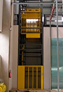 elevador hidráulico para carga