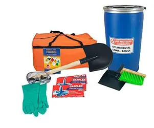 kit de emergência para transporte de produtos perigosos