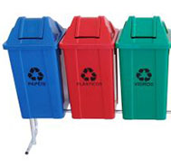 lixeiras para lixo reciclavel