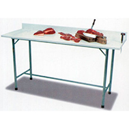 mesa de aço inox com tampo de vidro