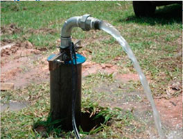 poço artesiano para irrigação