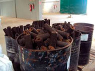 queima de resíduos sólidos industriais