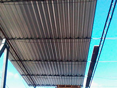 cobertura de garagem com telha de alumínio