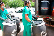 coleta e transporte de resíduos químicos