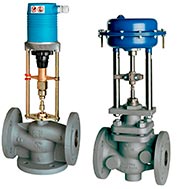 válvulas de controle para água e vapor