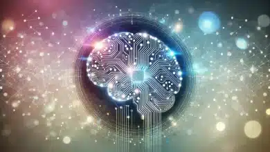 Satya Nadella Critica Projeto Stargate ao Lado de Musk 10 DALL·E 2025 01 24 16.21.14 A unique representation of artificial intelligence featuring a glowing brain made of interconnected circuits and neural network patterns floating in