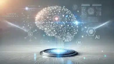 Plano de IA do Brasil já está em implementação, afirma ministra 8 DALL·E 2025 01 30 11.58.30 A clean and modern representation of artificial intelligence with a balanced level of detail. The image features a digital brain made of interconnecte