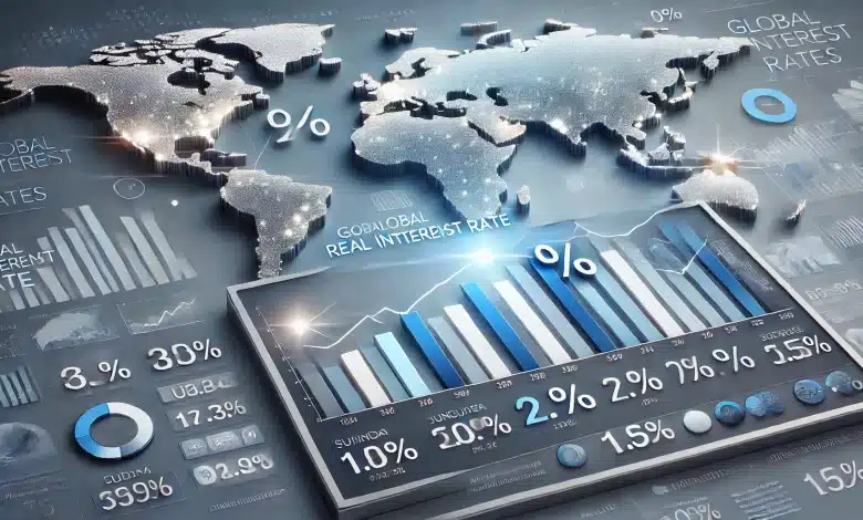 Brasil Lidera Ranking Mundial de Juro Real: Entenda 1 DALL·E 2025 01 31 15.05.38 A realistic and professional representation of the Global Real Interest Rate Ranking. The image features a clean and modern financial chart displaying