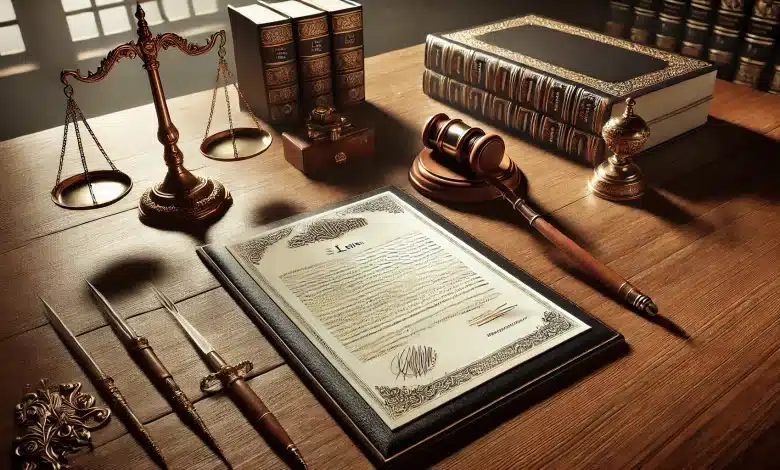 Embrapa Ajudou a Aprovar 15 leis no Congresso em 2024 1 DALL·E 2025 02 05 15.19.33 Uma imagem altamente realista representando a aprovacao de leis. A cena mostra uma mesa de madeira classica com um documento oficial sendo assinado po