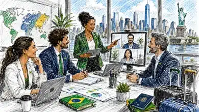 Brasil alcança o 5º lugar no ranking global de contratações internacionais 10 Brasil é destaque na contratação de trabalhadores internacionais