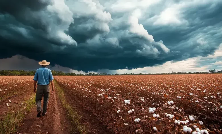 Brasil Líder na Exportação de Algodão Enfrenta Desafios Climáticos