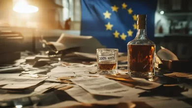 Trump ameaça tarifa de 200% sobre bebidas alcoólicas da UE 2 Trump ameaça tarifa de 200% sobre bebidas alcoólicas da UE