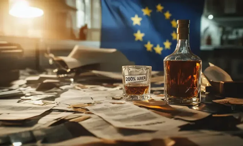 Trump ameaça tarifa de 200% sobre bebidas alcoólicas da UE