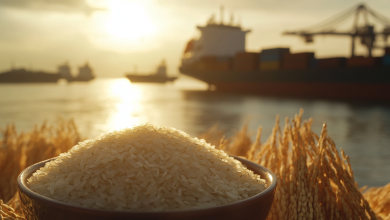 Exportação de Arroz Cresce 153% no Brasil em Março