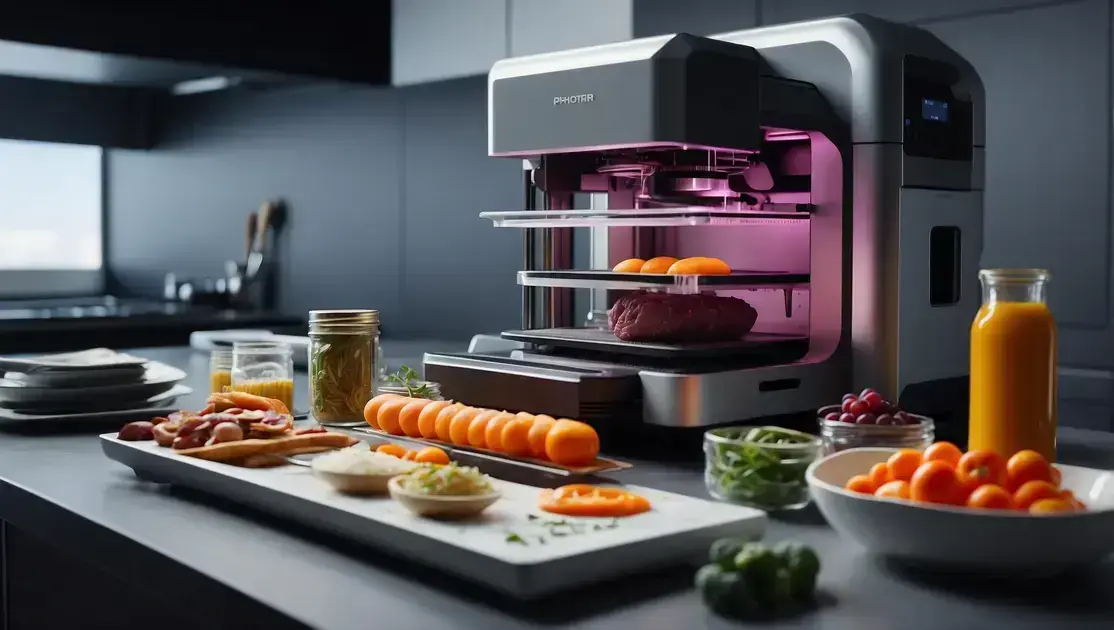 Impressão 3D de Alimentos: Tecnologia que Cozinha Durante o Processo