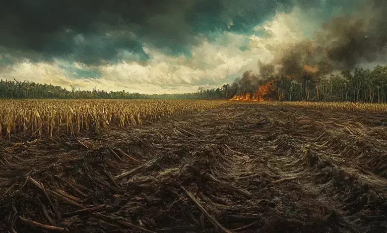 Monocultura perde mais carbono do solo que queimadas
