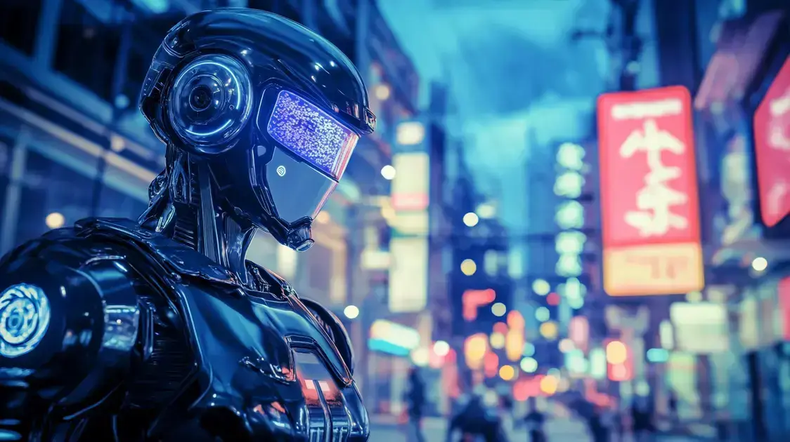 Robô Policial AI Cyborg 1.0 Reforça Segurança na Tailândia