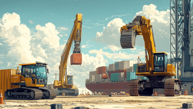 Exportação de Máquinas do Brasil Cresce 6,6% em Fevereiro 7 will 100 A realistic illustration showing Brazilian industria 74c99b37 3934 4fb4 aba7 6ecd9ec99119 0