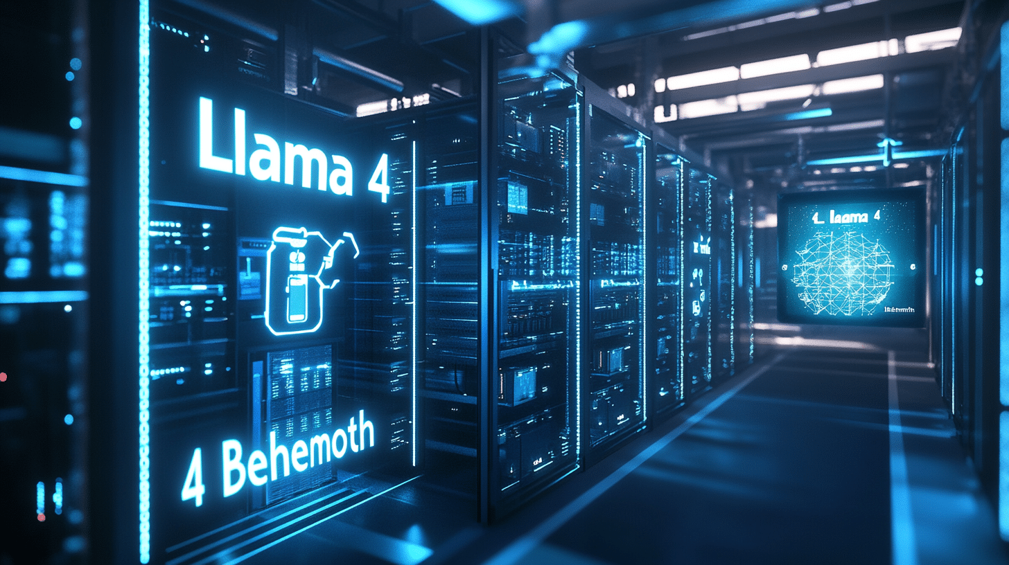 will 100 Futuristic data center with glowing blue servers and 4651b4ea 4309 4f65 9b9e e7fa1c871a8c 1