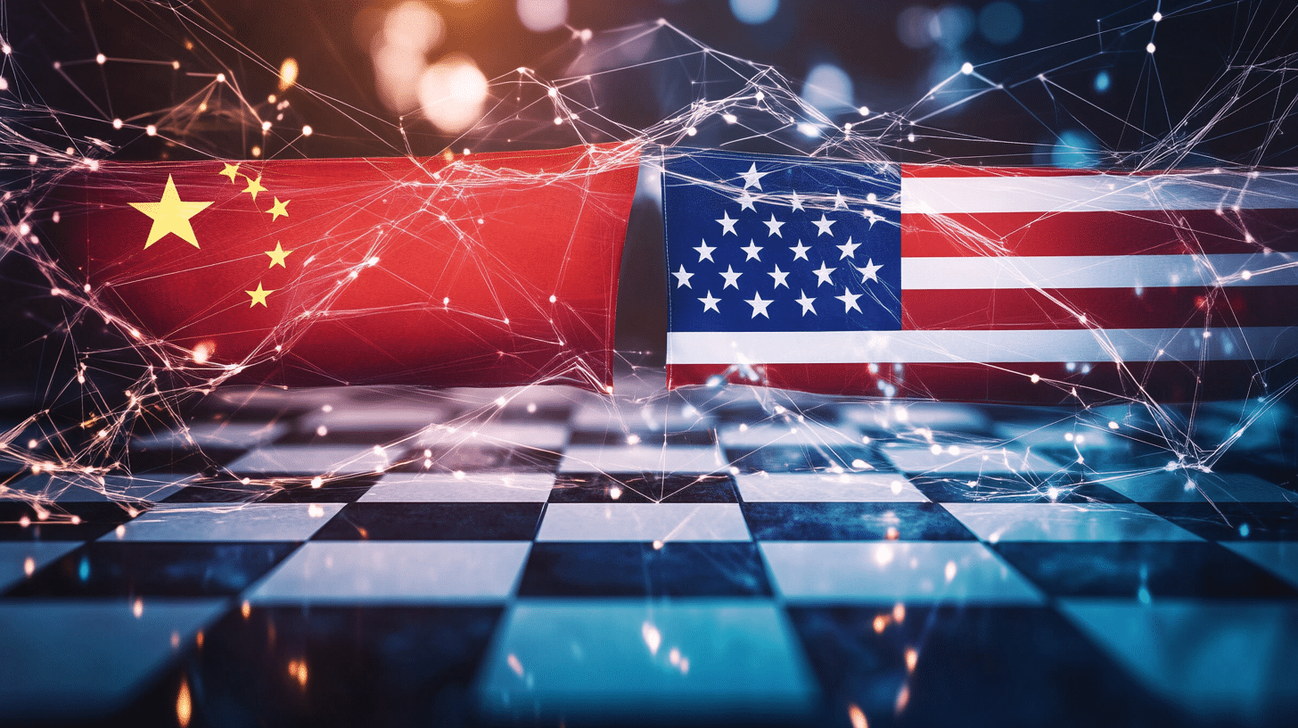 will 100 Two flags China and USA facing each other on a chess 609bc27f 319c 4e13 8224 b567f33f4697 2 1