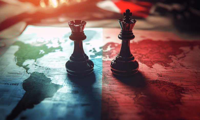 China Inicia Disputa na OMC Sobre Tarifas com EUA 1 will 100 Vintage world map two chess pieces facing each other 92c414df 9888 47ff 9a6b d7a4f6cd2c92 1