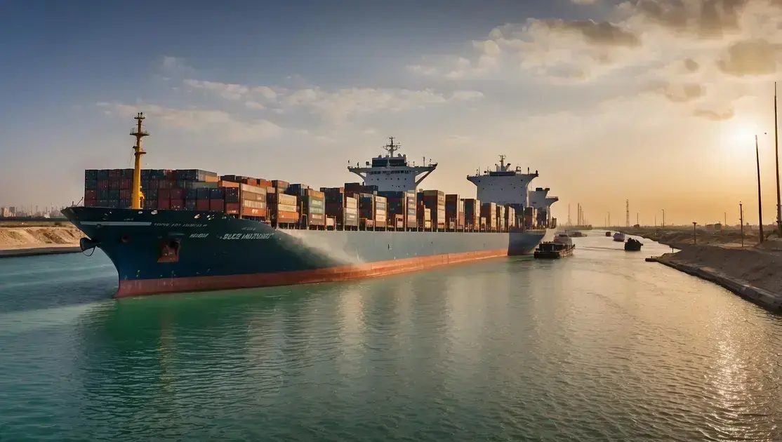 Suez Canal oferece descontos para atrair tráfego novamente