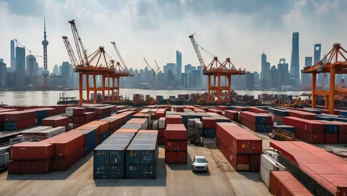 Terminal Automatizado de Contêineres em Construção em Xangai