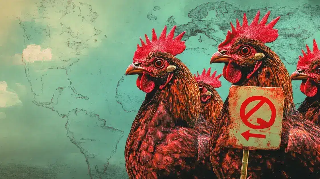 Gripe Aviária: China Proíbe Importação de Produtos Avícolas do Brasil