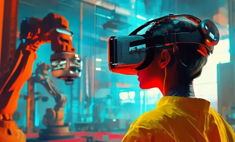 Realidade Virtual Transforma Treinamento com Robôs na Indústria