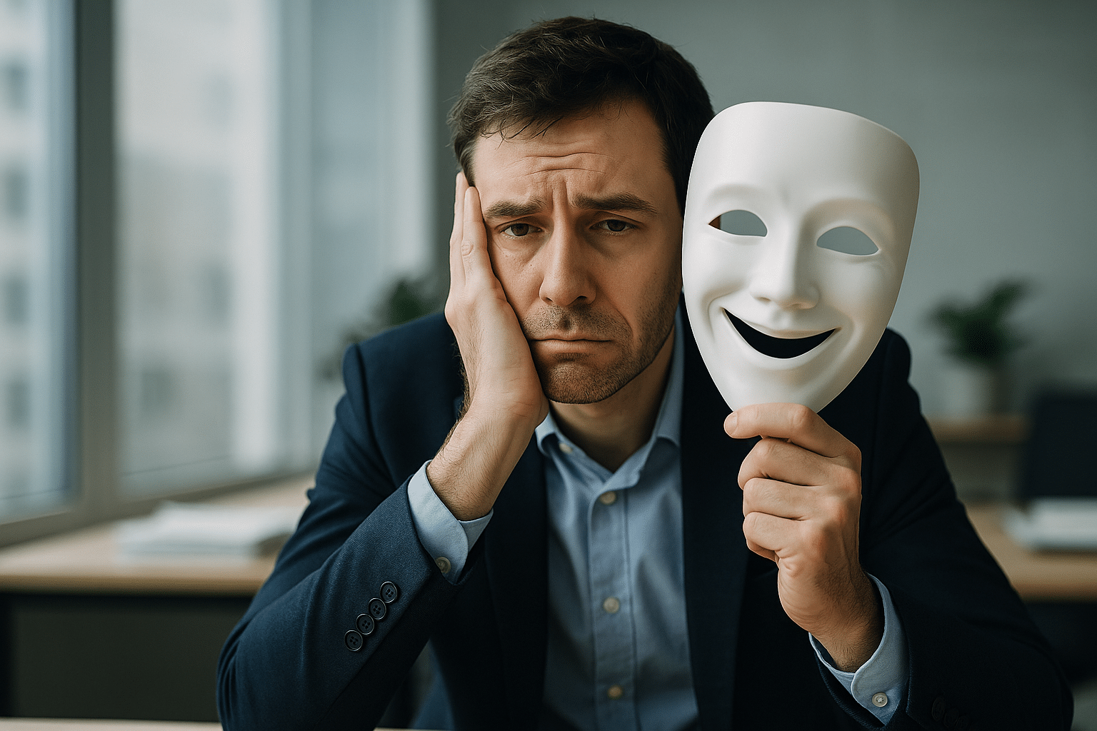 Descubra como o fingimento no trabalho afeta sua felicidade