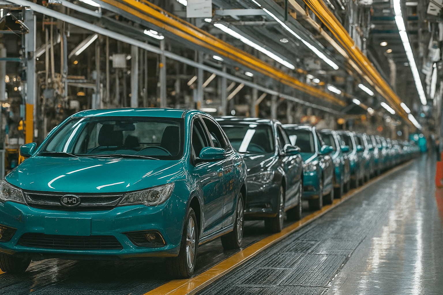 Primeira fábrica da BYD na Bahia impulsiona mercado automotivo