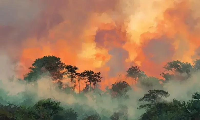 Repetição do fogo ameaça a resiliência da Amazônia