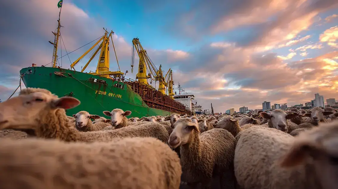Exportação de Ovinos do Brasil para Argélia Impulsiona Mercado
