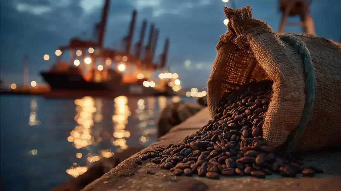 Exportações de Café do Brasil Despencam com Tarifaço