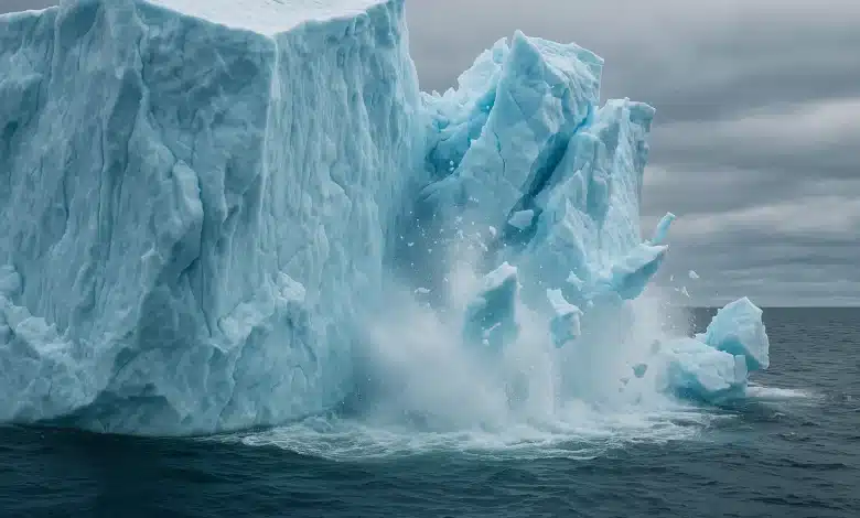 Iceberg gigante A23a desintegra-se após 40 anos no mar