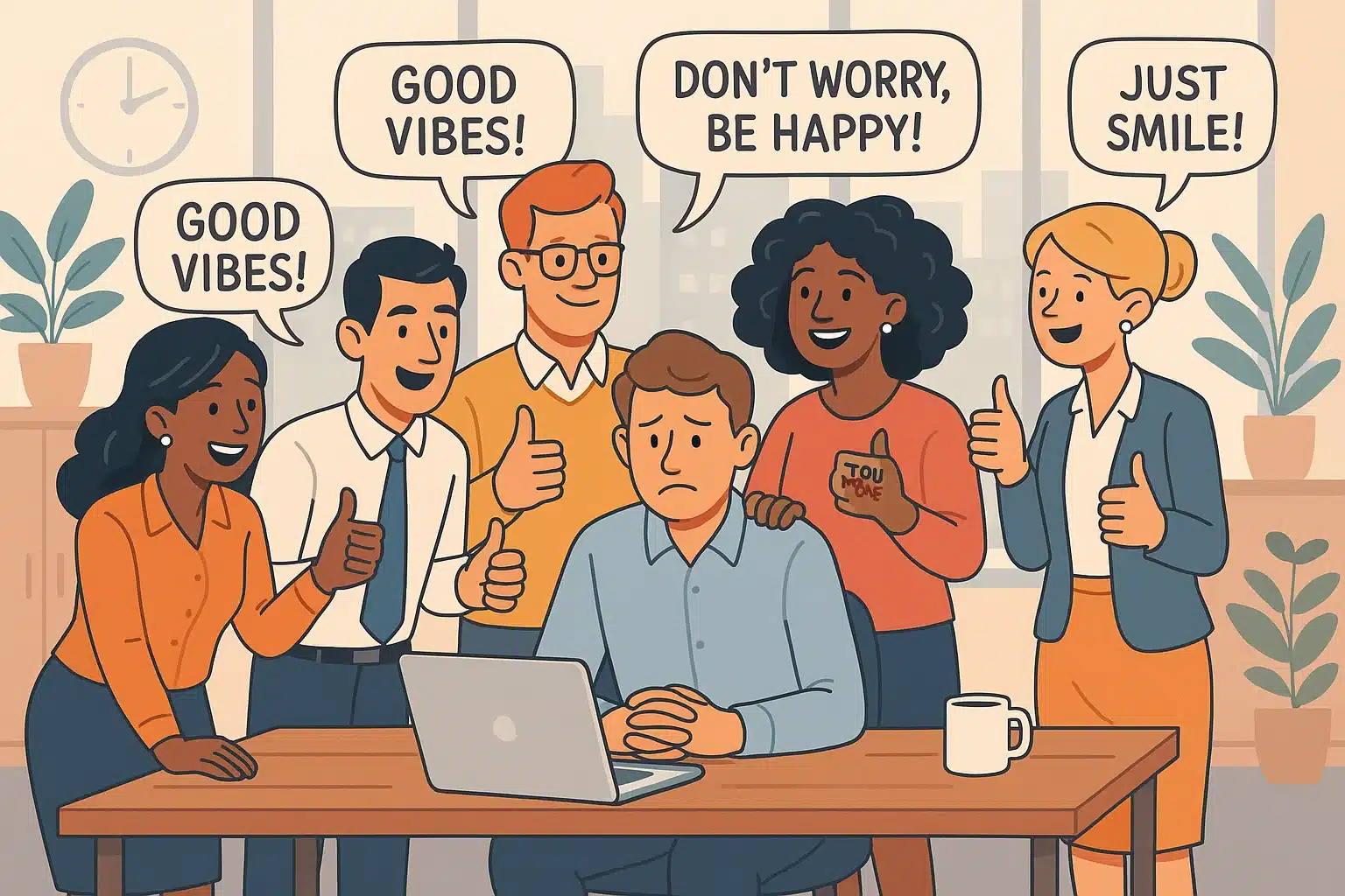 Positividade tóxica no trabalho compromete produtividade 2 Positividade tóxica no trabalho compromete produtividade