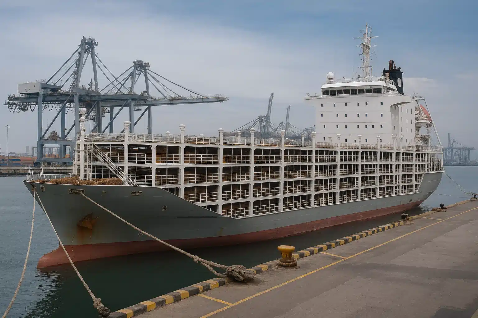 Navio com bovinos do Uruguai atraca na Líbia após dois meses