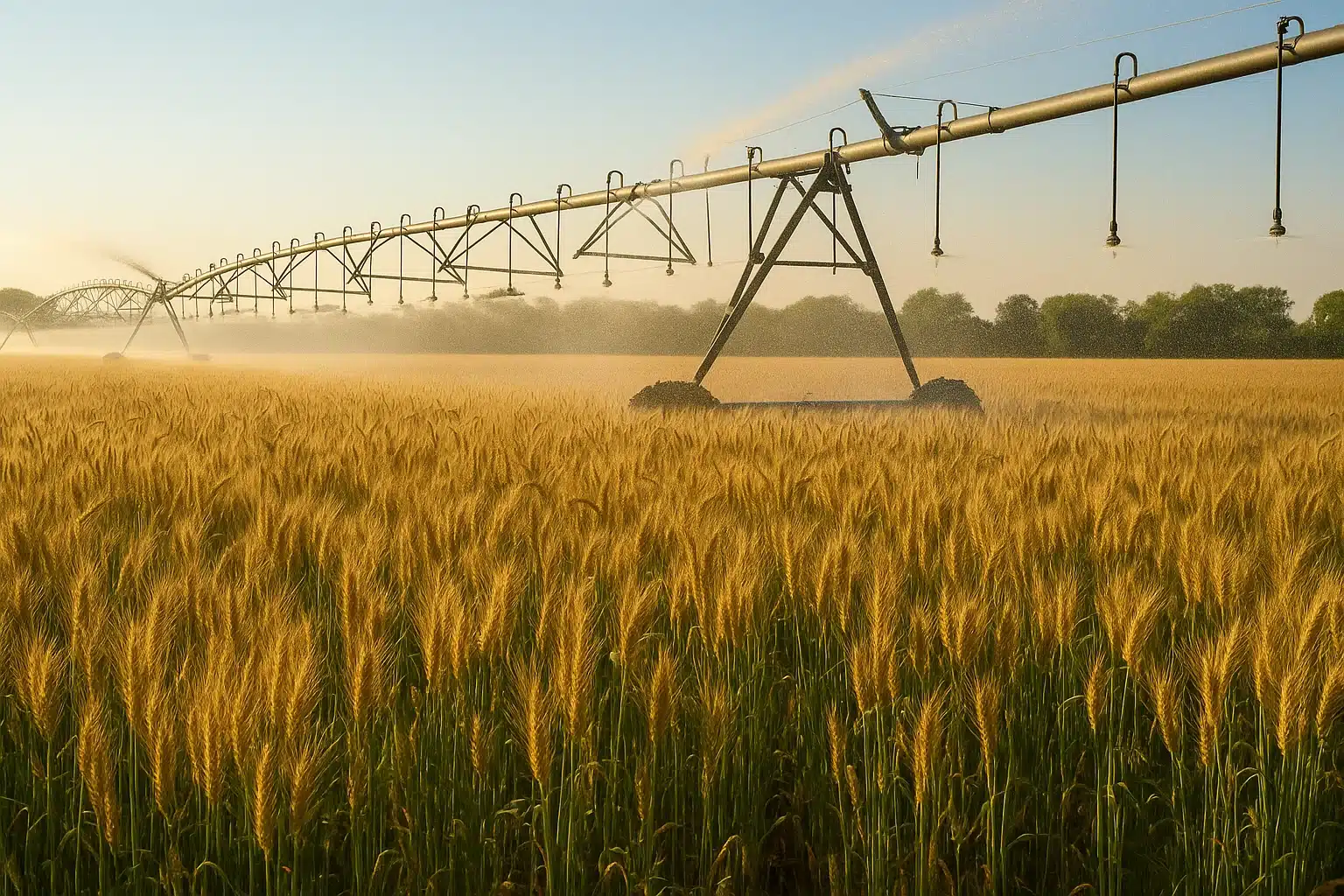 Irrigação estratégica eleva produtividade do trigo no Cerrado