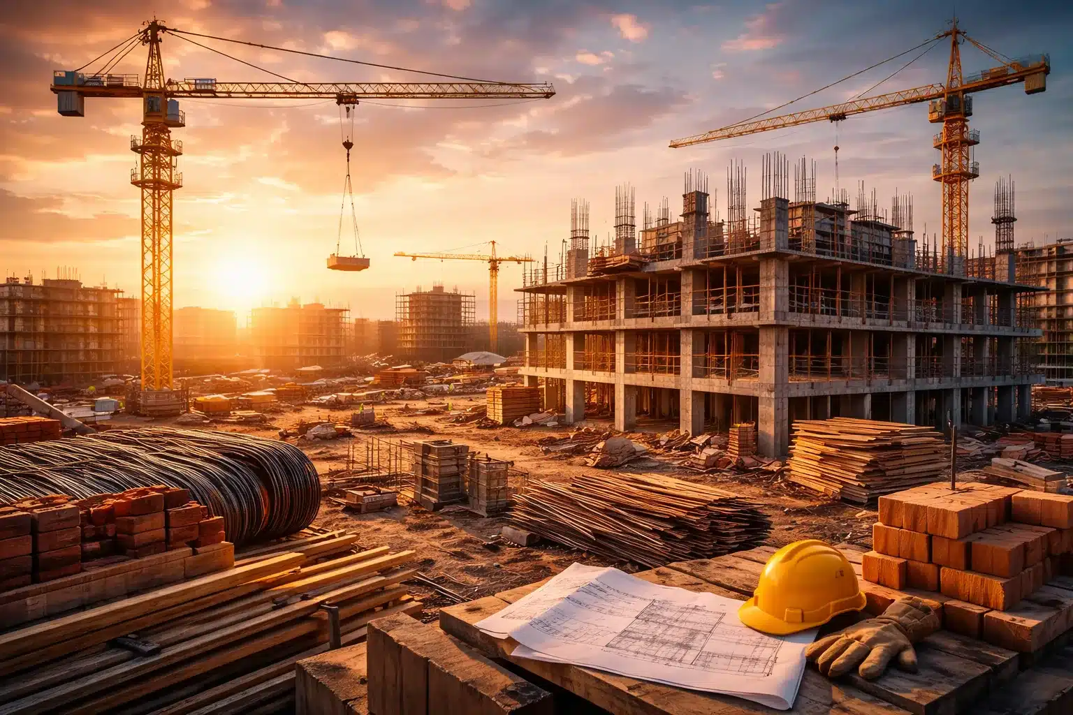 Preços da construção sobem 1,54% em janeiro de 2026