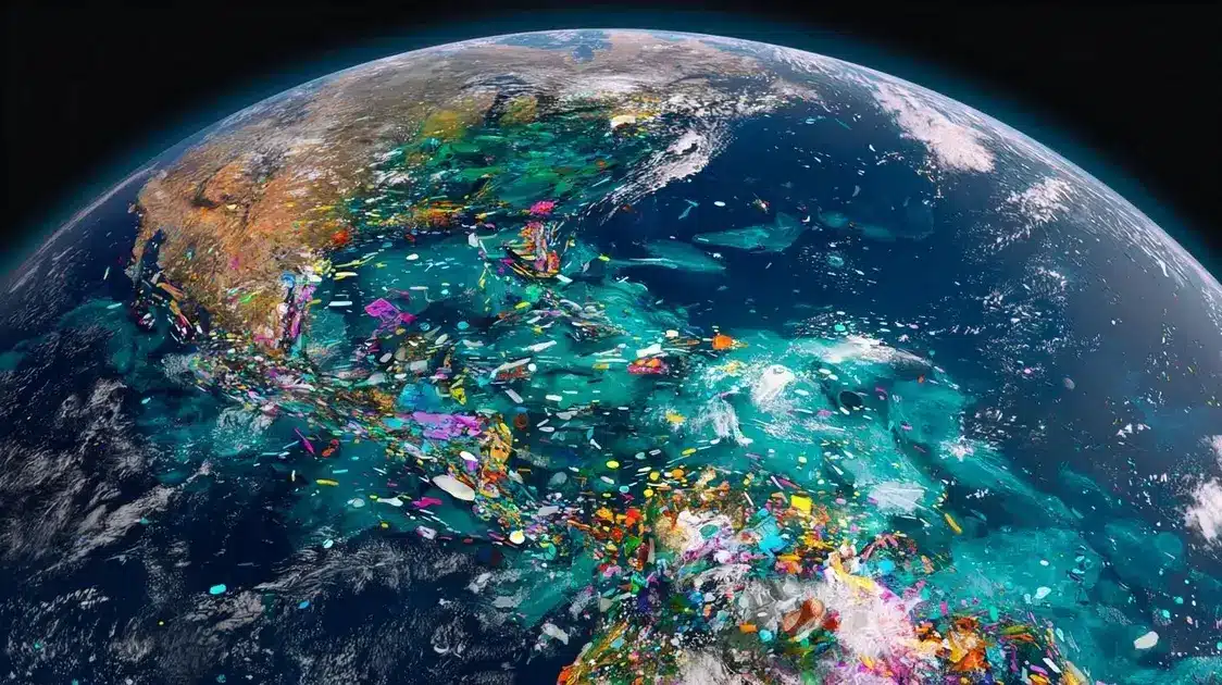 Satélites Detectam Poluição Plástica nos Oceanos Globalmente